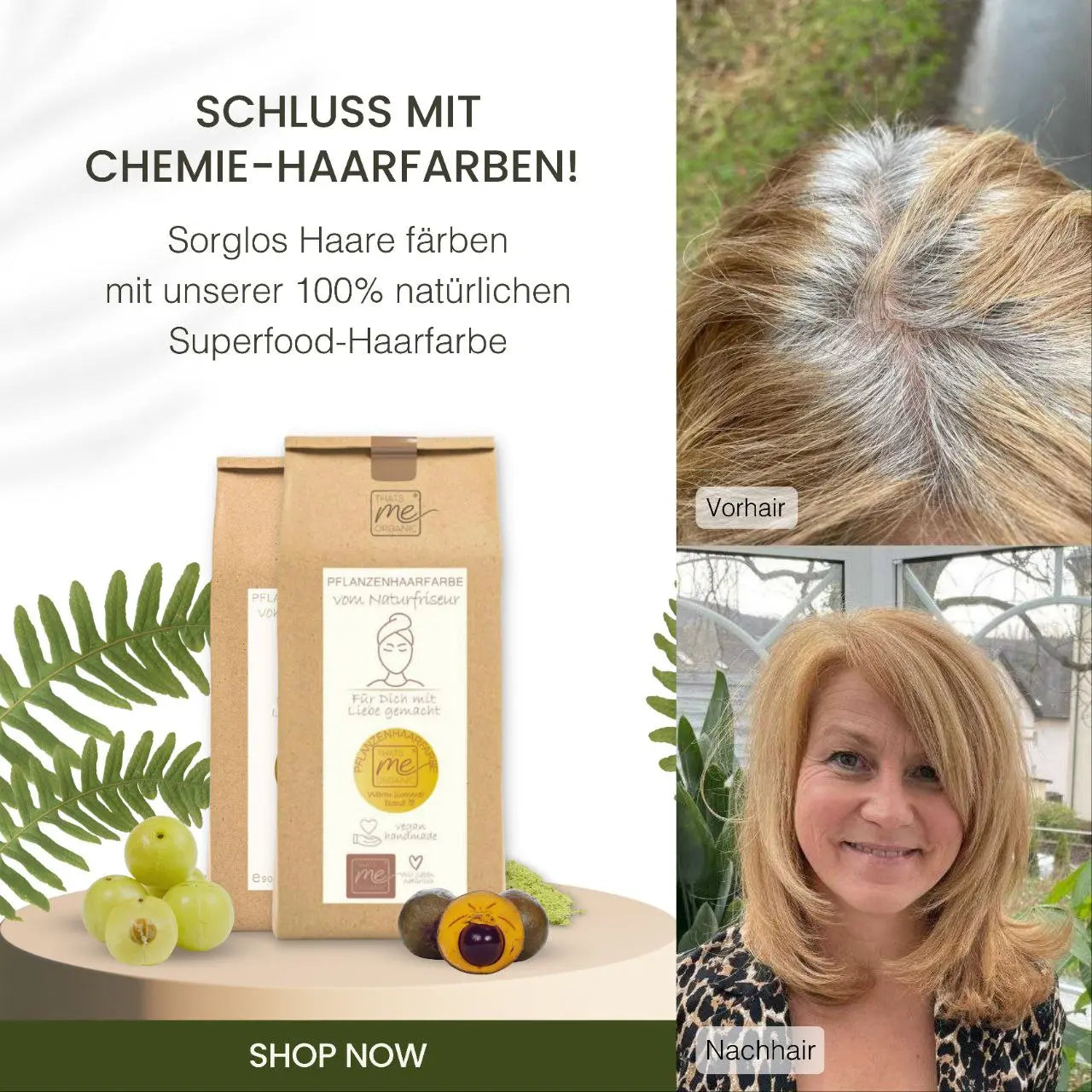 Limited Edition 300g Profi-Pflanzenhaarfarbe warmes Sahara-Blond "warm sahara blond"