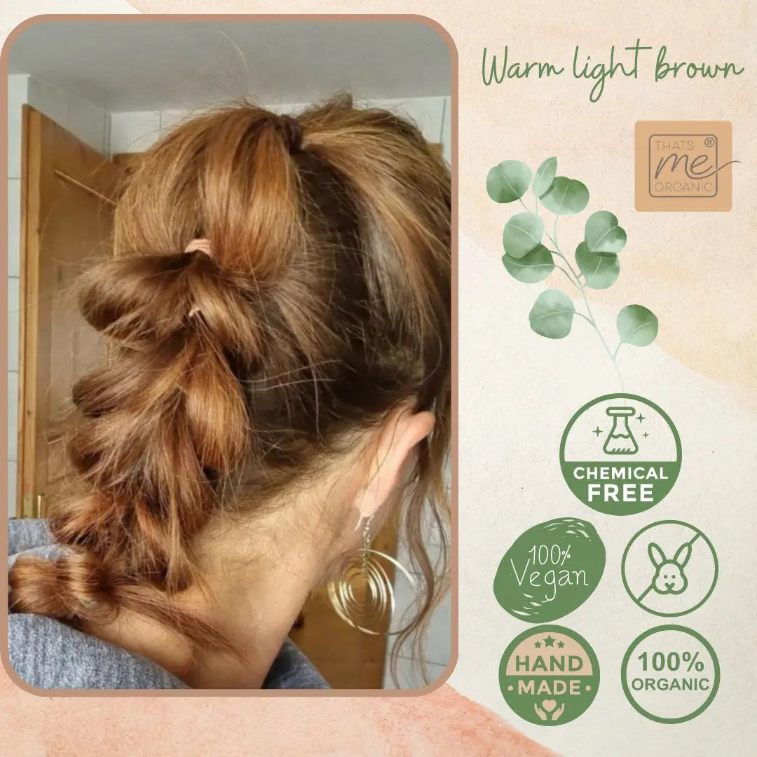 Limited Edition 300g Profi-Pflanzenhaarfarbe warmes Hell-Braun "warm light brown"