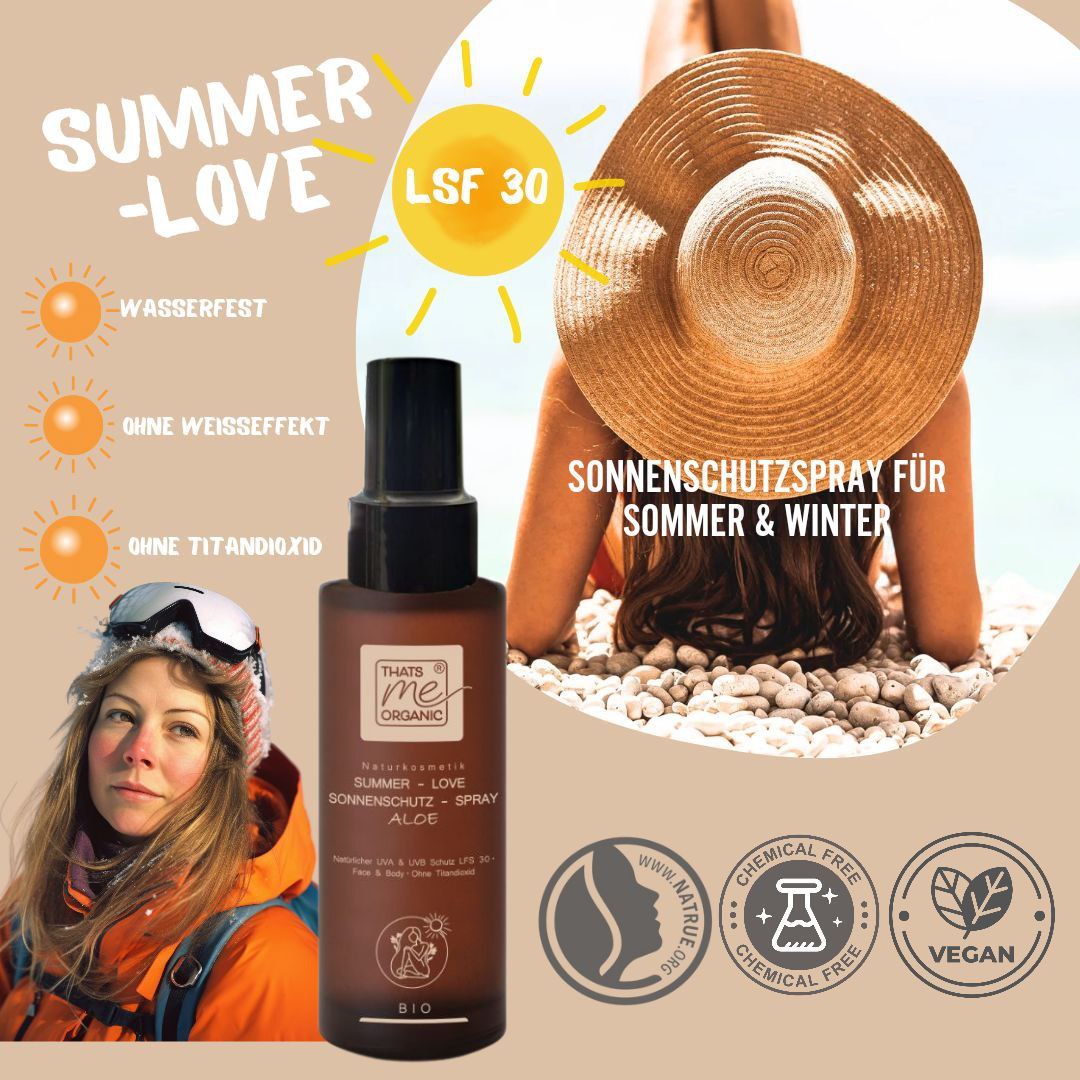 SONDER-ABVERKAUF: BIO-Body Sonnenschutz-Spray SUMMER-LOVE Aloe LSF 30 100ml Naturkosmetik