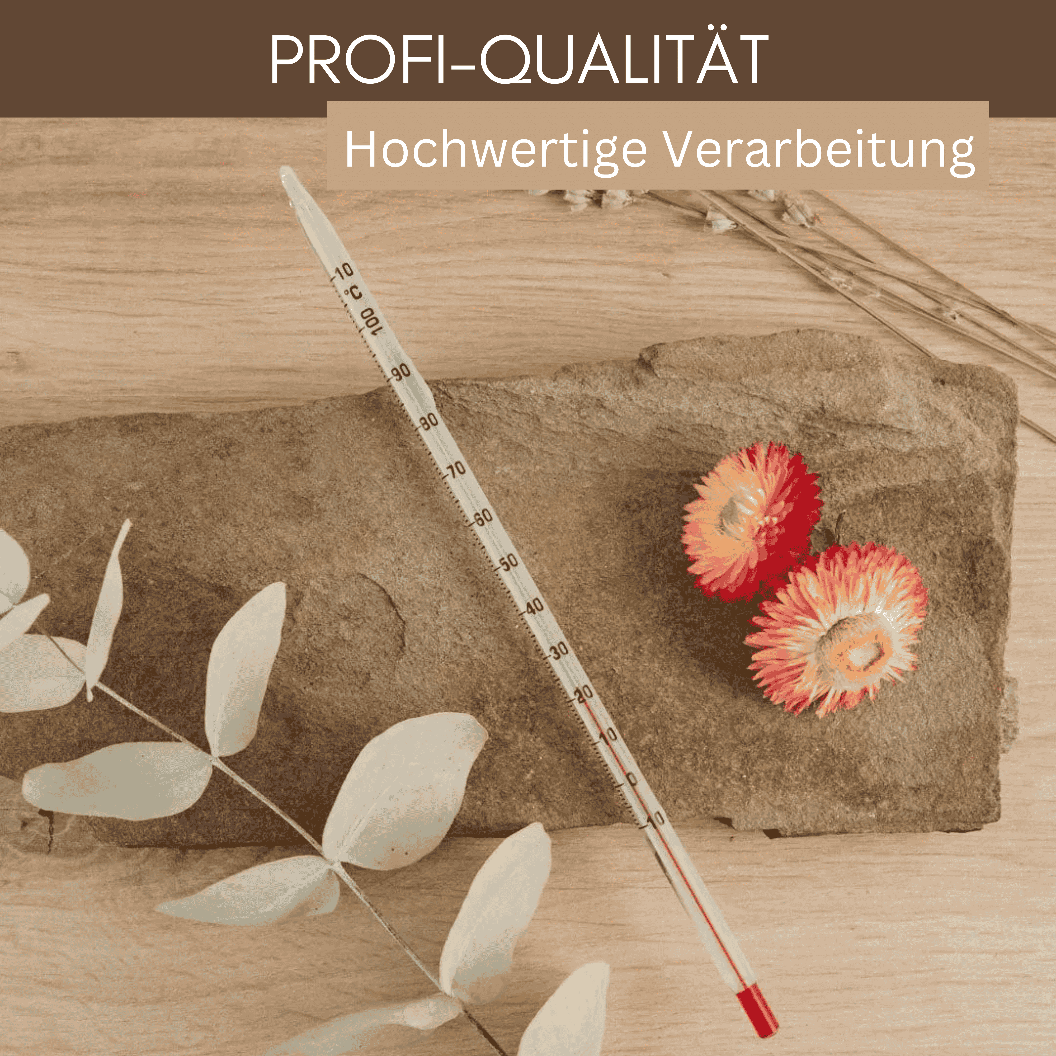Profi Thermometer Messbereich von -10°C bis +110°C ideal für Pflanzenhaarfarbe o. Tee