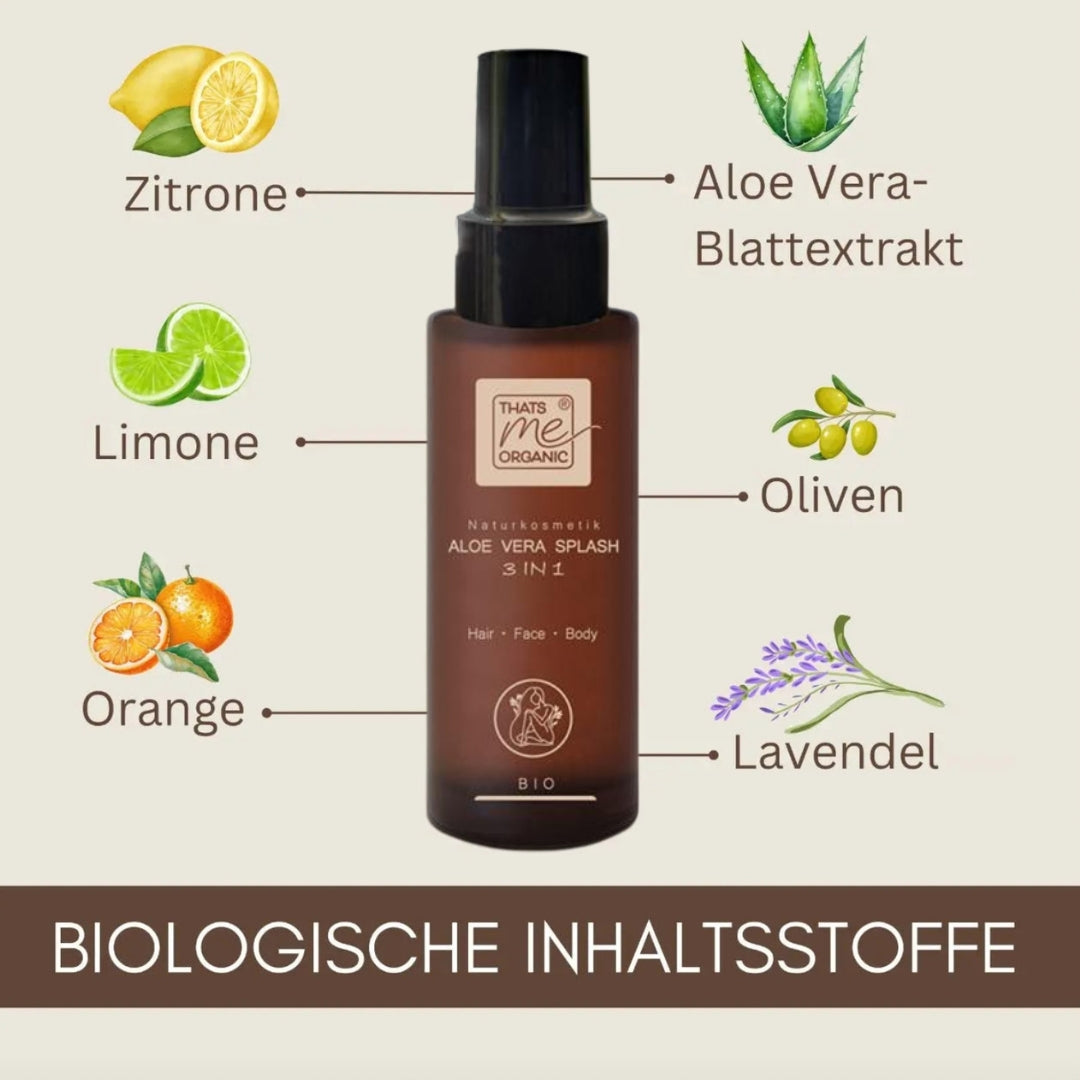 BIO-Aloe Vera Splash 3in1 Hair-Face-Body 100ml Naturkosmetik