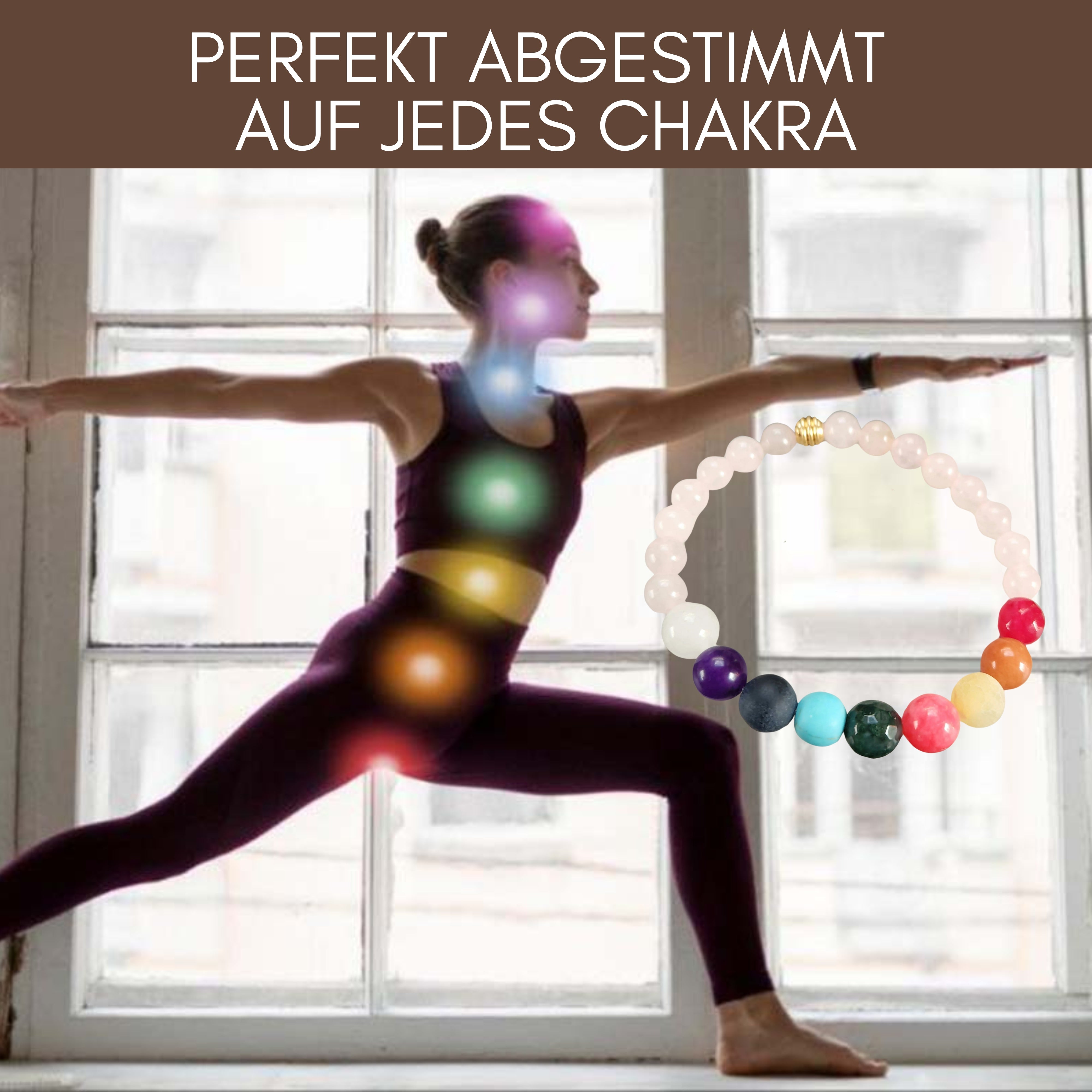 Chakra Armband handgemacht aus echten Edelsteinen – Dein Begleiter für Yoga, Meditation & Achtsamkeitpraxis