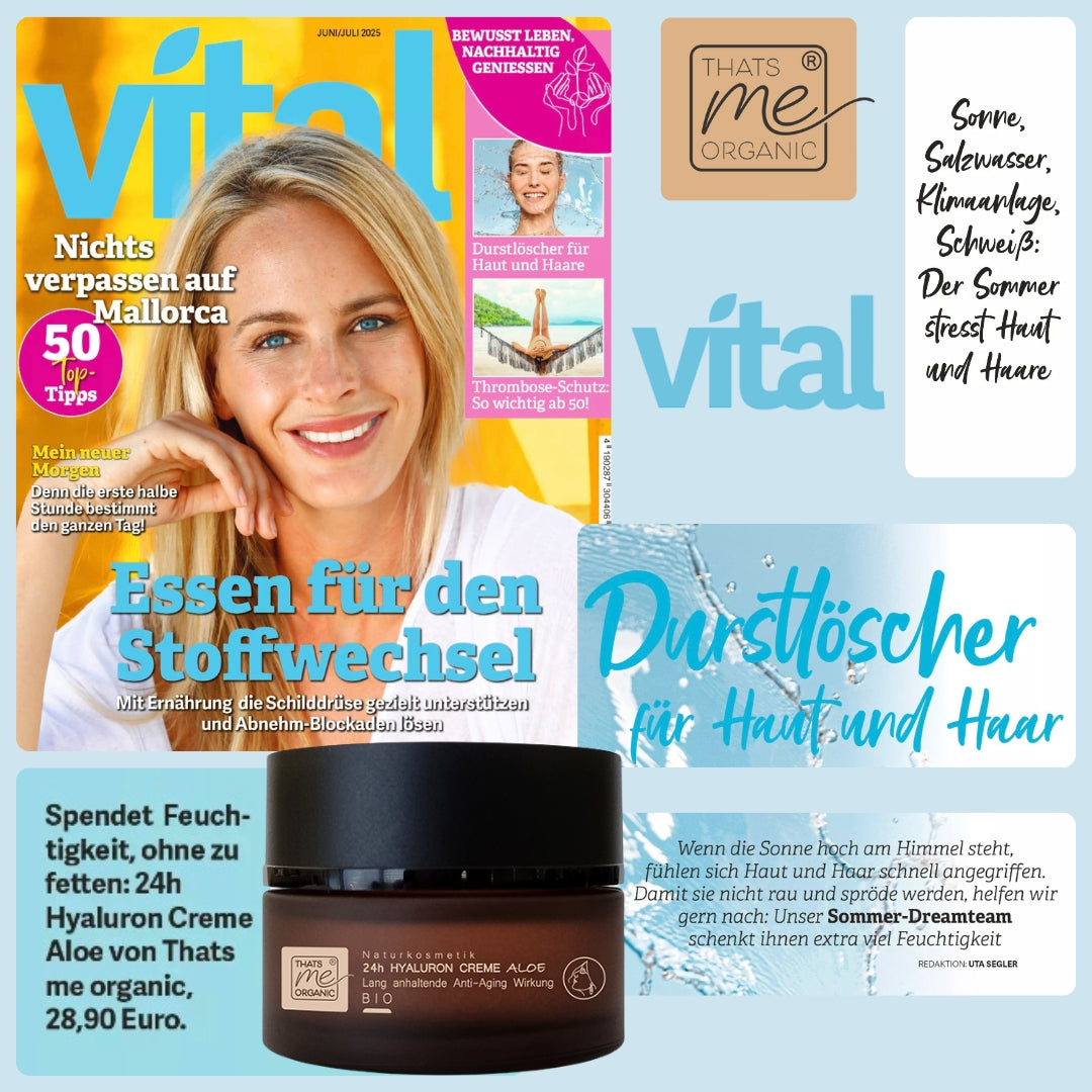 24h anti-aging hyaluronic cream aloe - 50ml organic natural cosmetics