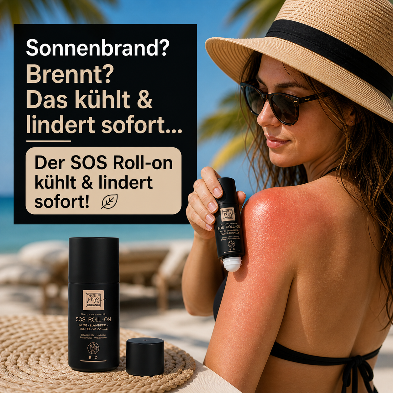 BIO SOS Roll-On Aloe – Kühlende Pflege für gereizte & beanspruchte Haut
