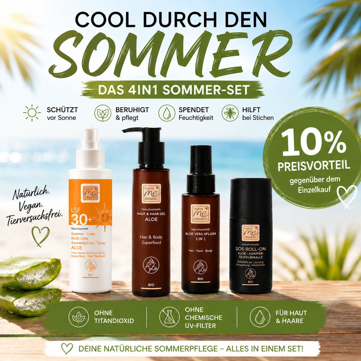Cool durch den Sommer Set - für alle Hauttypen bei Sonneneinstrahlung
