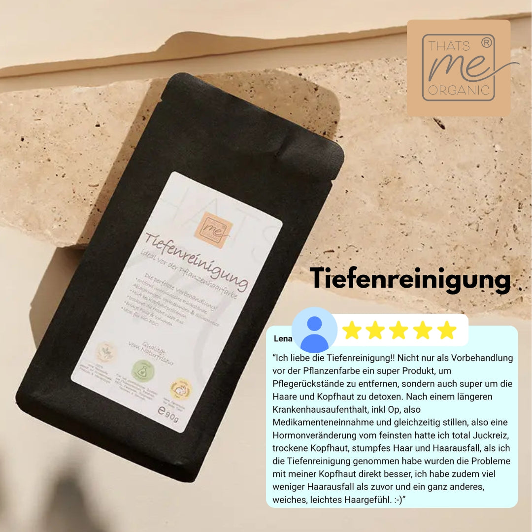 ORGANIC deep cleansing - the ideal pre-treatment before your herbal hair color 90g