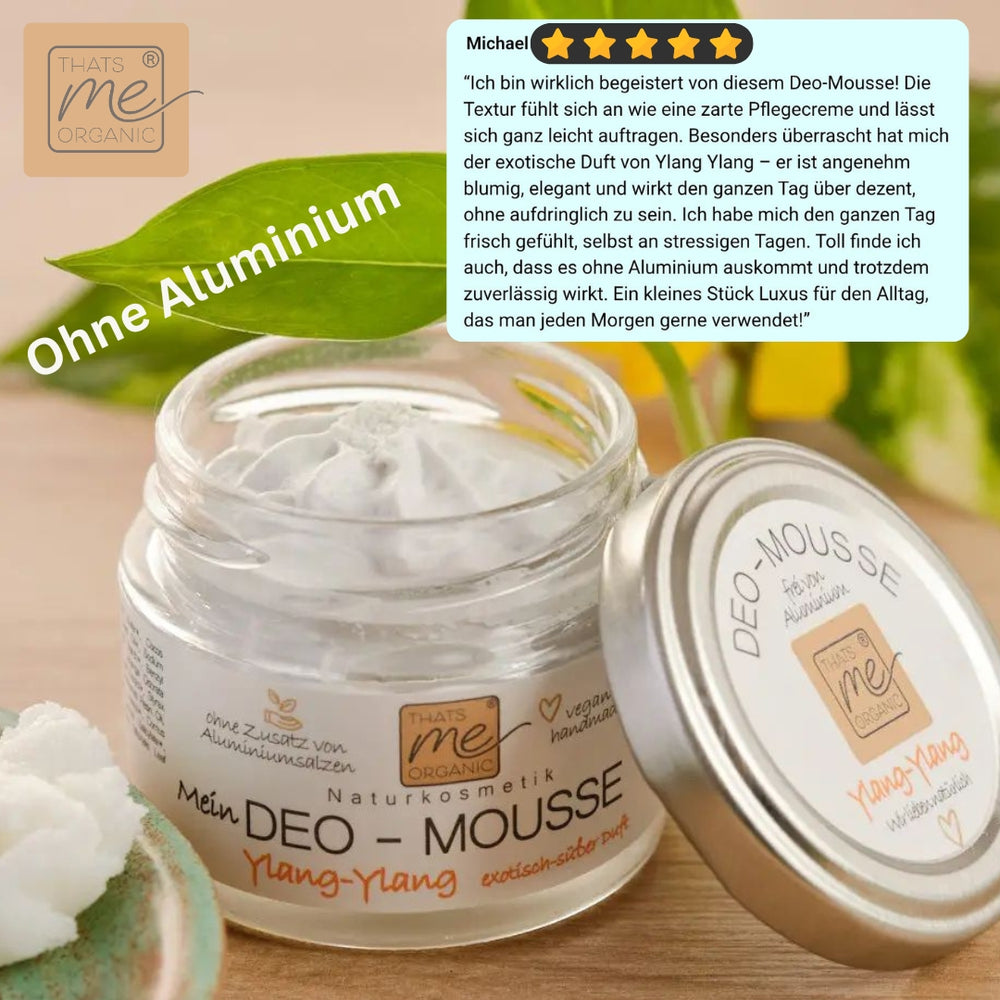 BIO-Deo-Mousse Ylang-Ylang (Exotic) – Naturkosmetik Deo ohne Aluminium | 50 ml