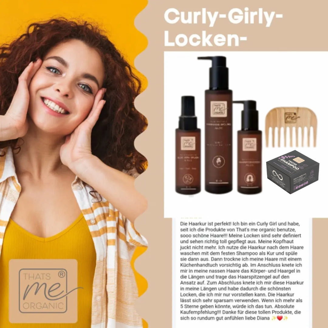 Curly Girly Locken-Routine Set - ideal für die Curly Girl Methode - We ♥ Locken