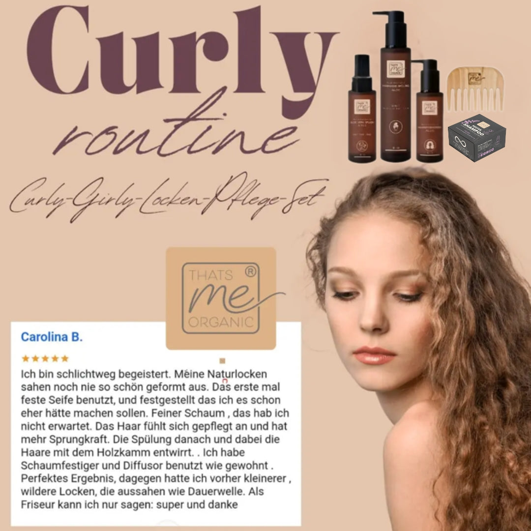 Curly Girly Locken-Routine Set - ideal für die Curly Girl Methode - We ♥ Locken