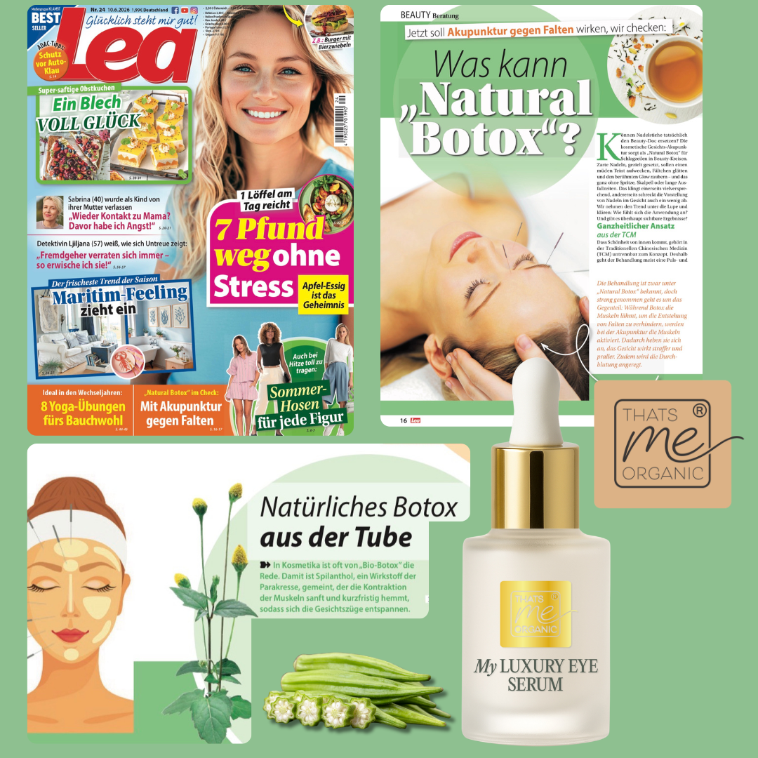 Thats me organic ist mit den neuen Eye-lifting-produkten in der aktuellen Lea