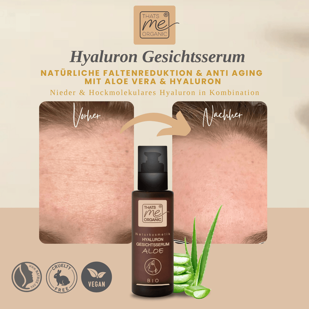 BIO-Hyaluron-Gesichtsserum Aloe - Anti Aging - glättend + straffend 30ml vegan