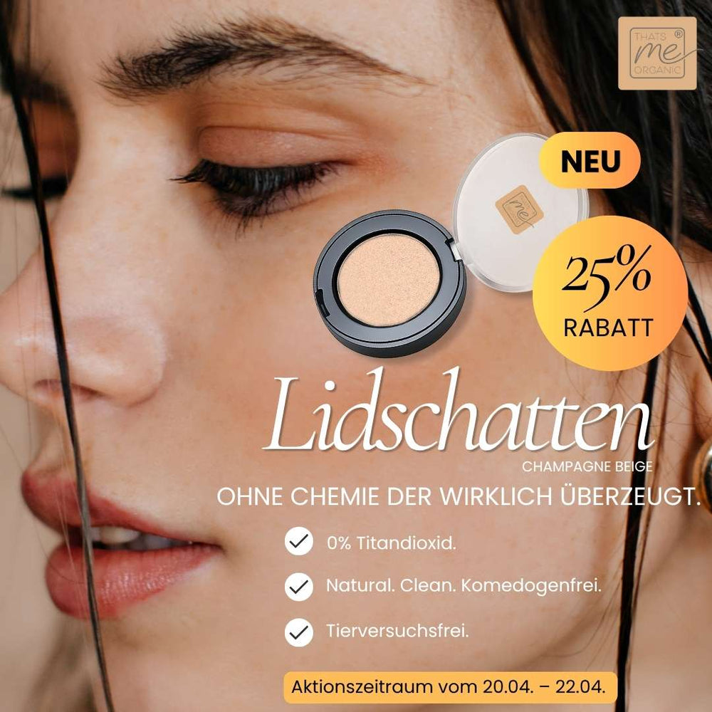 Natürlicher Lidschatten in Champagne Beige von Thats Me Organic mit 25 Prozent Rabatt