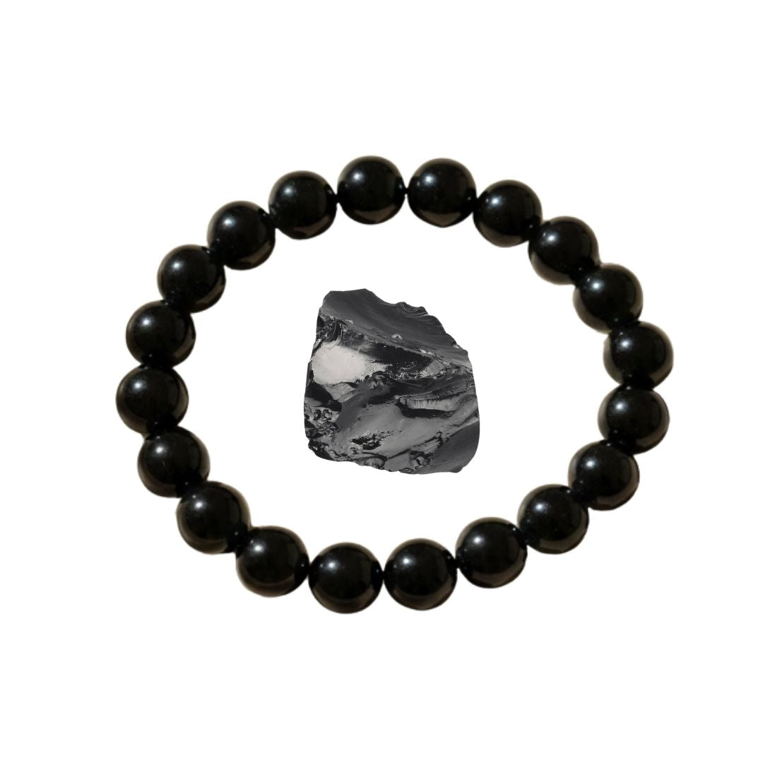 Gratis: Schwarzer Obsidian Armband im Wert von 19,90€