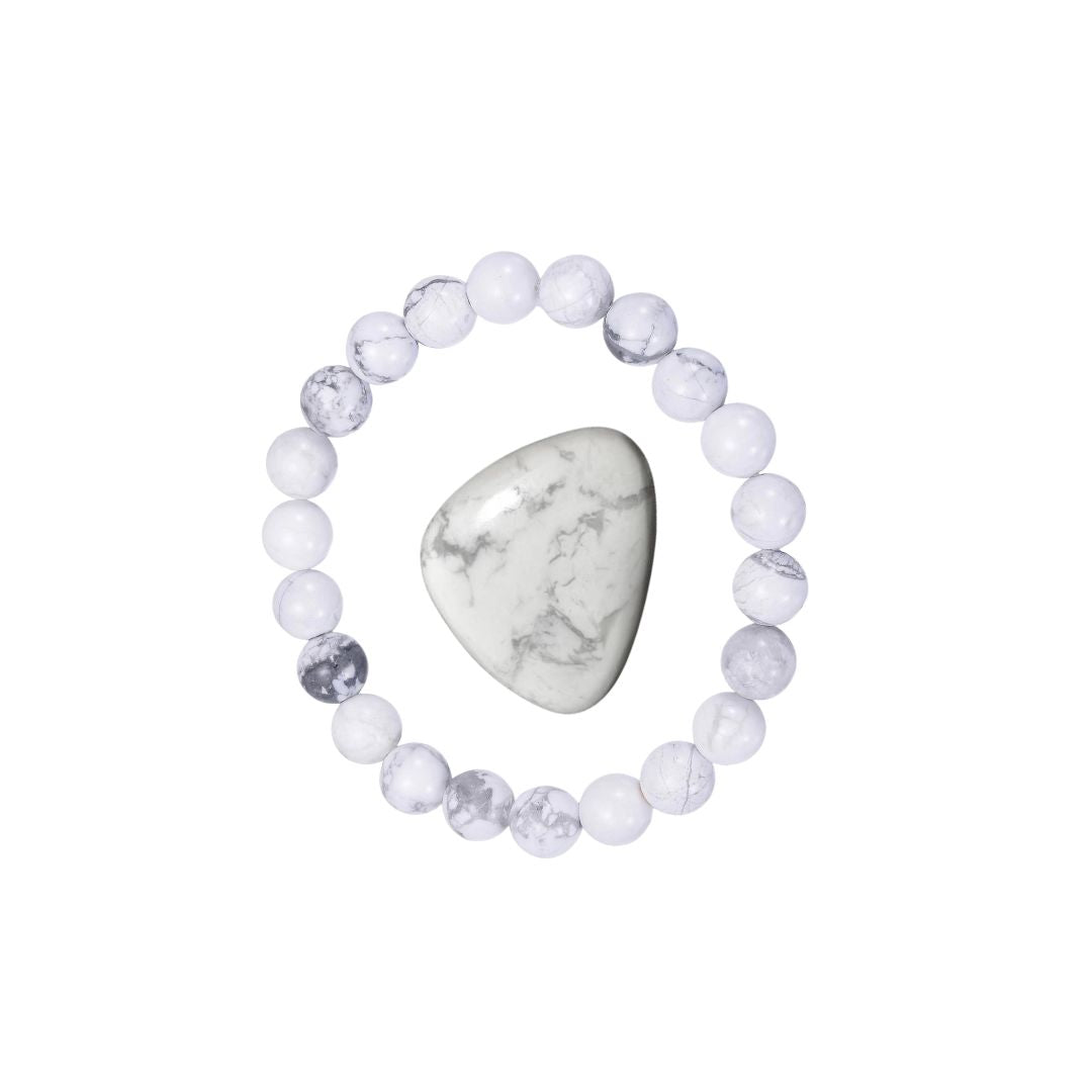 Gratis: Weißes Howlith Armband im Wert von 19,90€