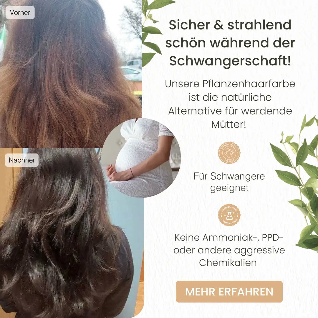 Profi-Pflanzenhaarfarbe SET farblose leicht blond warm-schimmernde Volumen-Glanz-Haarpackung "warm shiny hair pack"
