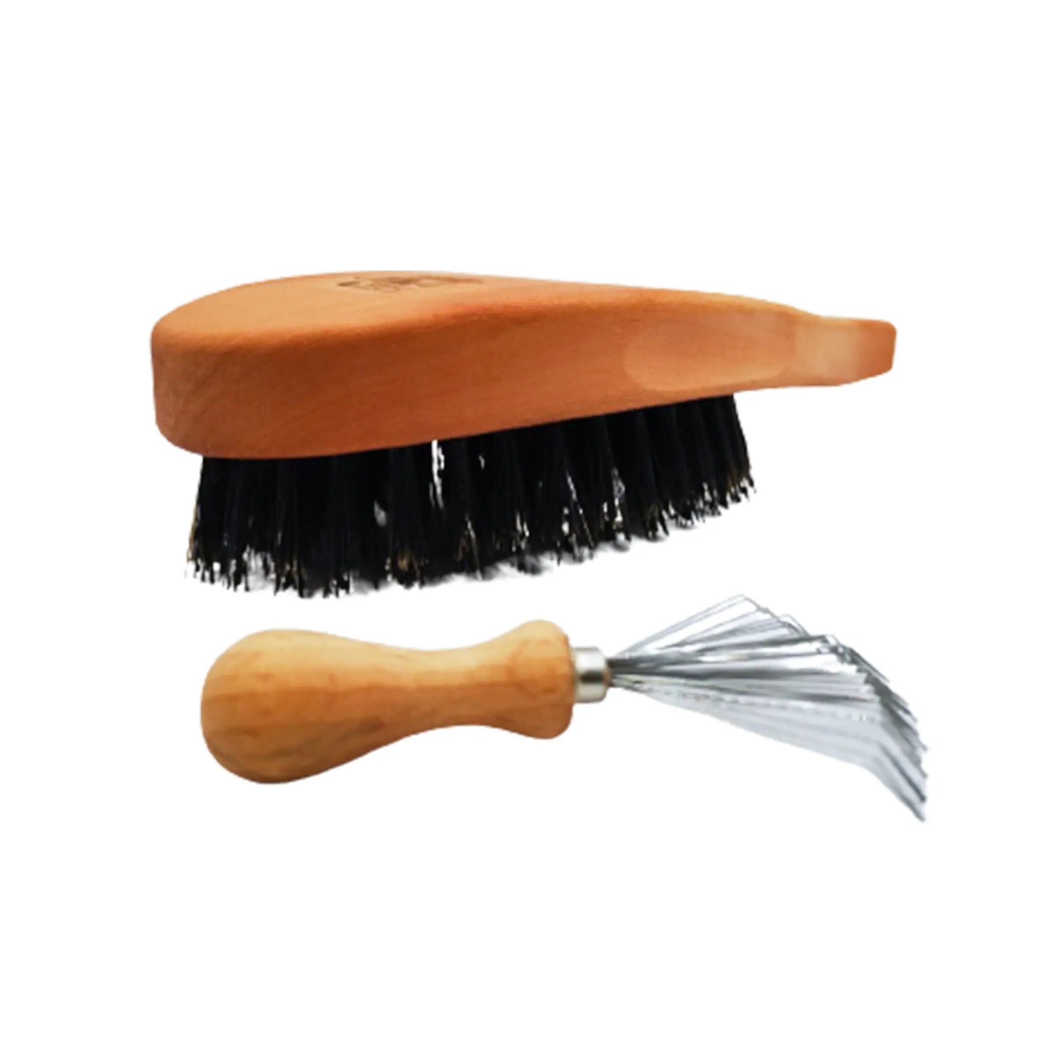 Detergente per spazzole professionale "Kralle-Kalle" in legno di faggio - il depilatore naturale