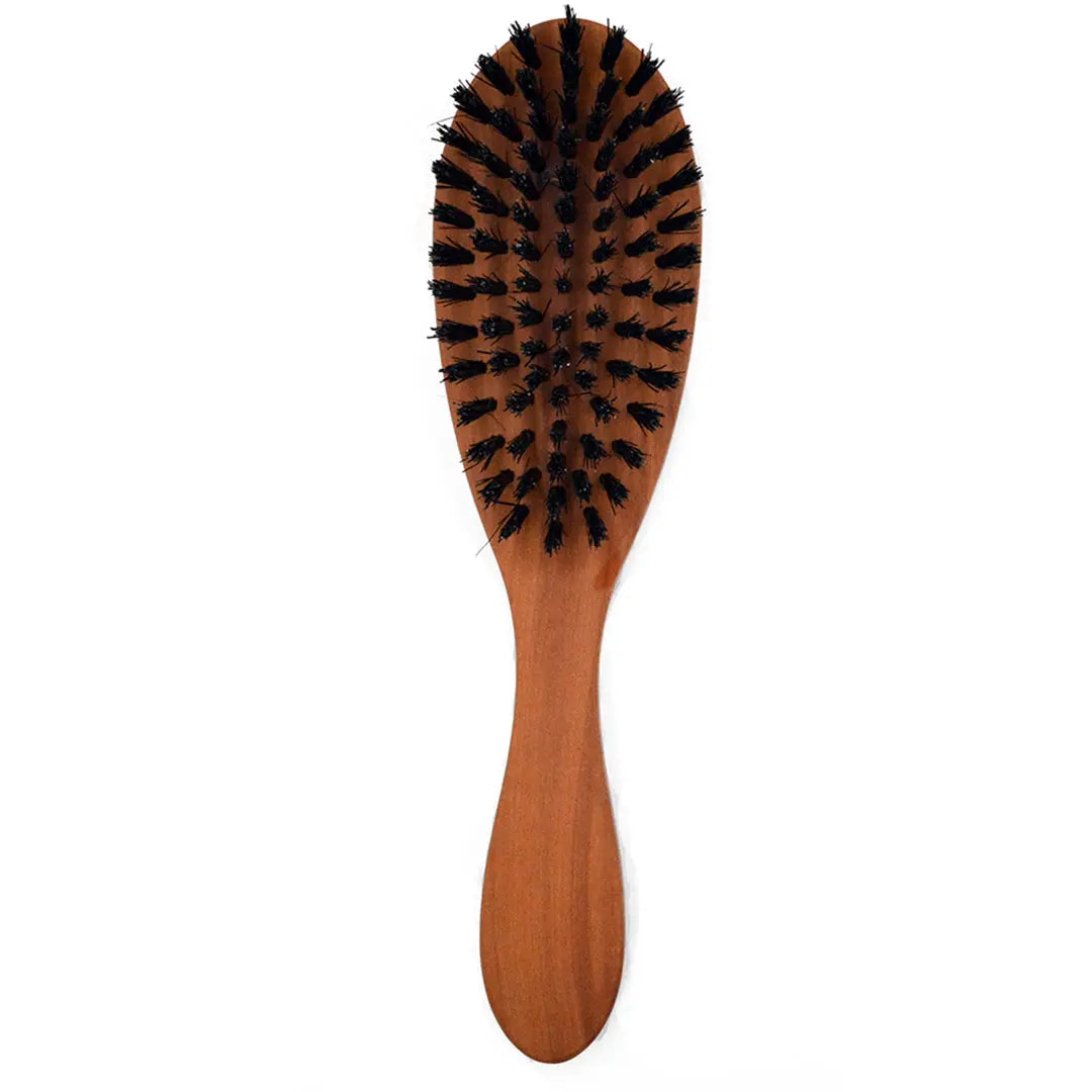 Spazzola professionale forma classica “La collaudata” in legno di pero e setole di cinghiale