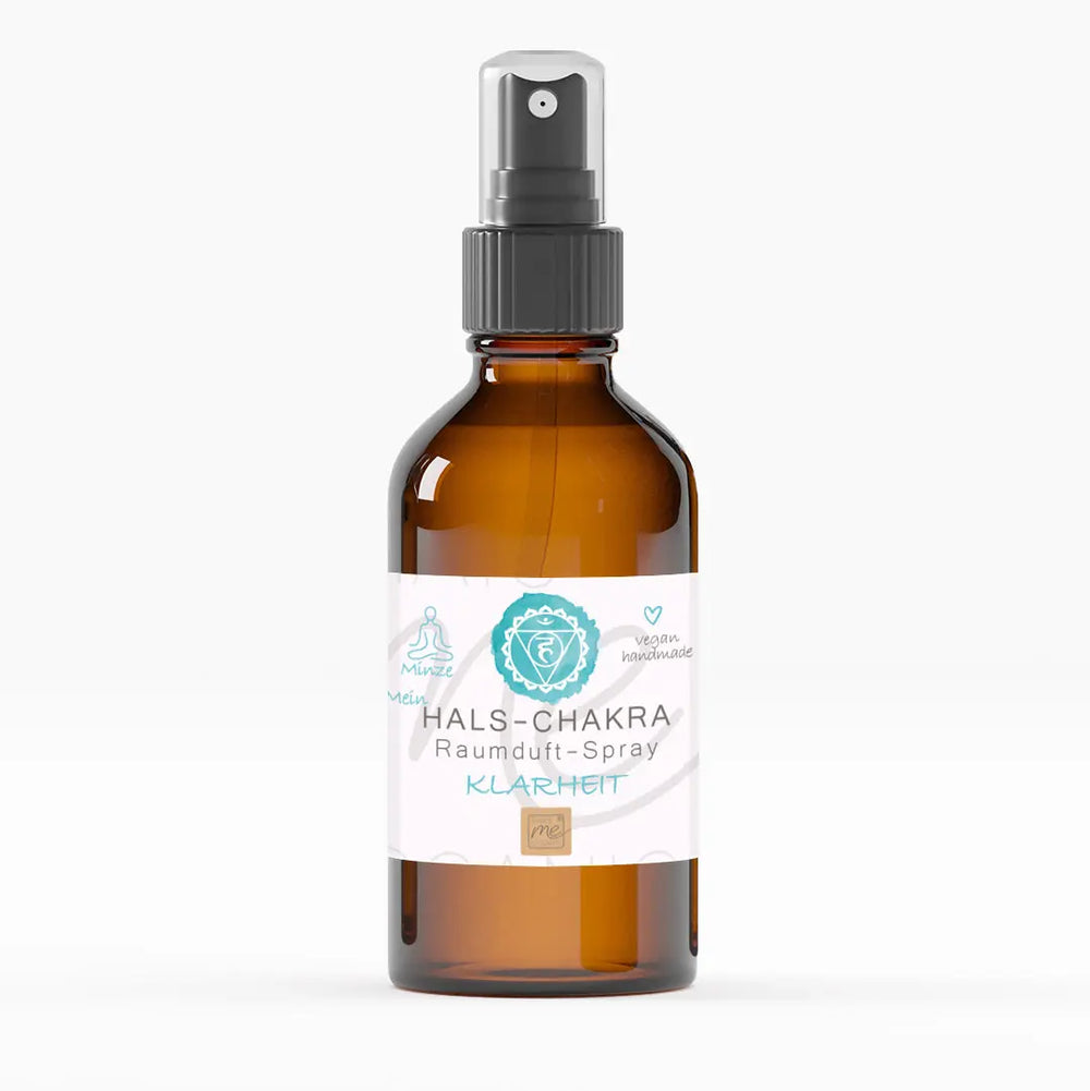 Bio-HALS-CHAKRA Aromatherapie Aura-, Raumduft-, Yoga- & Meditationsspray KLARHEIT (türkis)