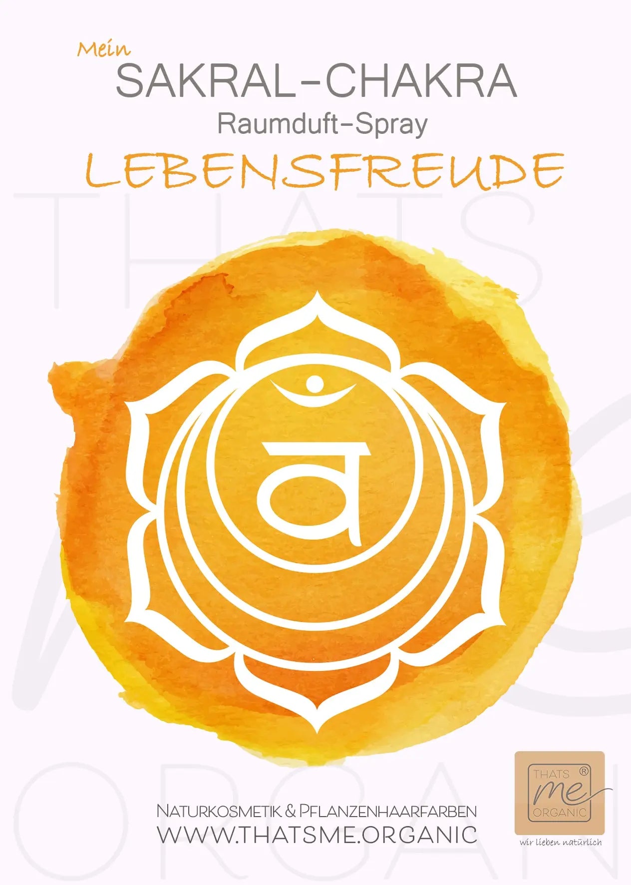 My SACRAL CHAKRA profumo spray per ambienti JOY OF LIFE (arancione)