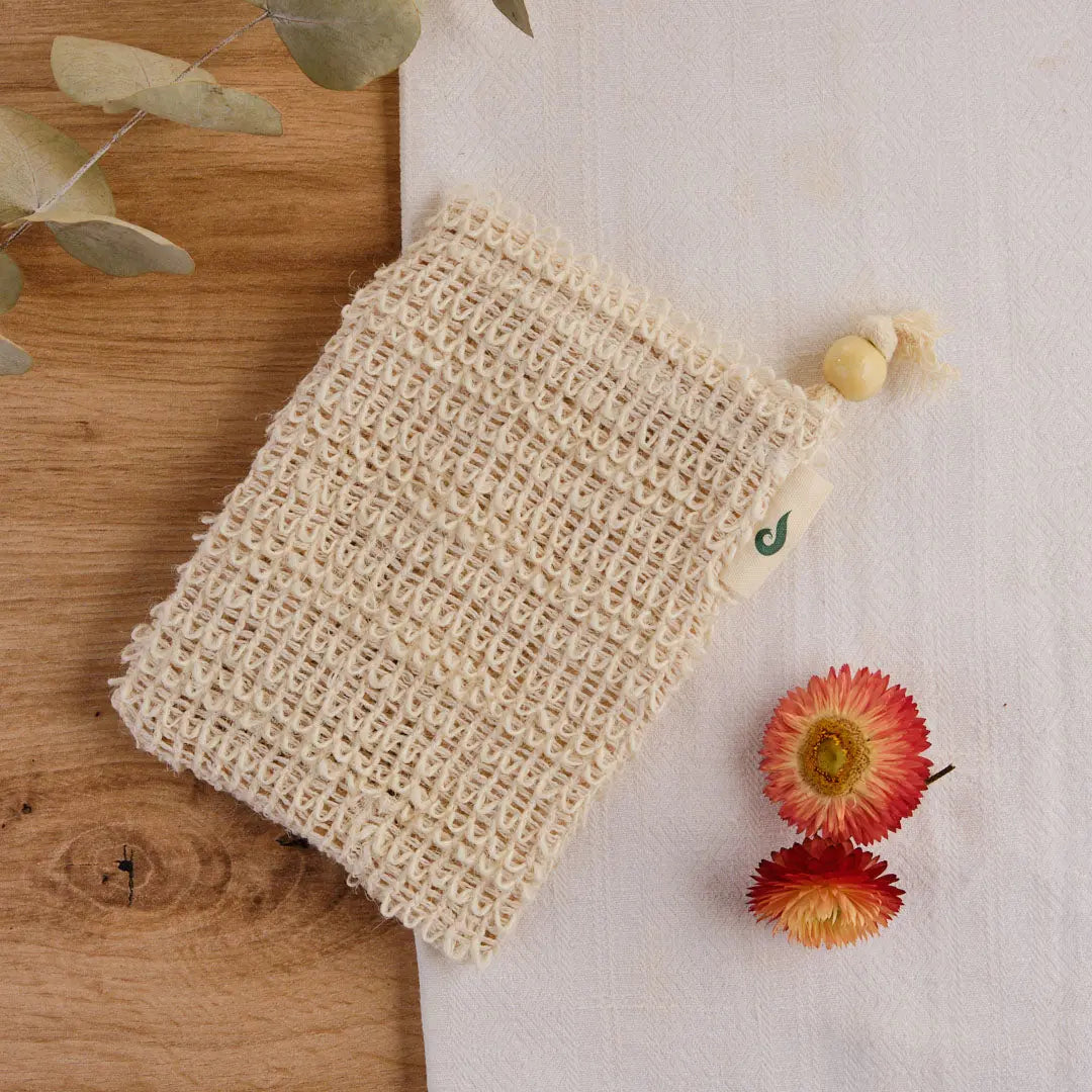 Veganes Seifensäckchen aus Agaven-Fasern - super praktisch!