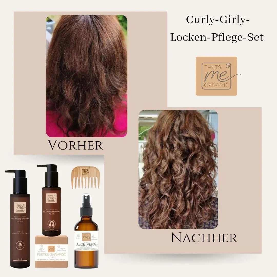 Schöne Lockenpracht mit unserem "curly girly" Lockenpflege-Set