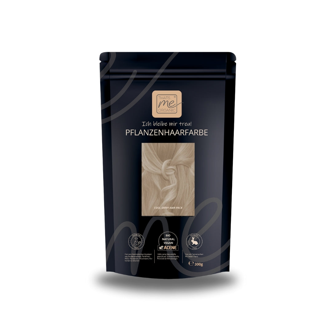 Limited Edition 300g Profi-Pflanzenhaarfarbe kühle farblose Volumen-Glanz-Haarpackung "cool shiny hair pack"