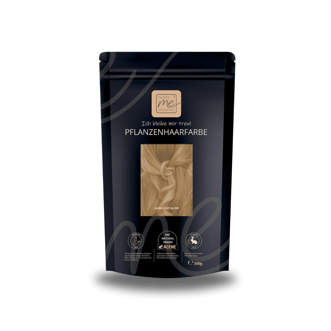 Limited Edition 300g Profi-Pflanzenhaarfarbe warmes Hell-Blond "warm light blond"