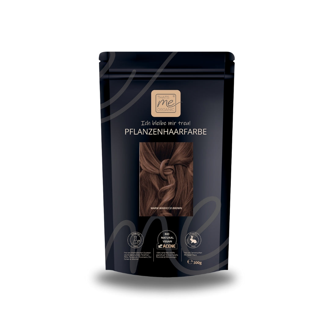 Limited Edition 300g Profi-Pflanzenhaarfarbe warmes Marokko-Braun "warm marocco brown"