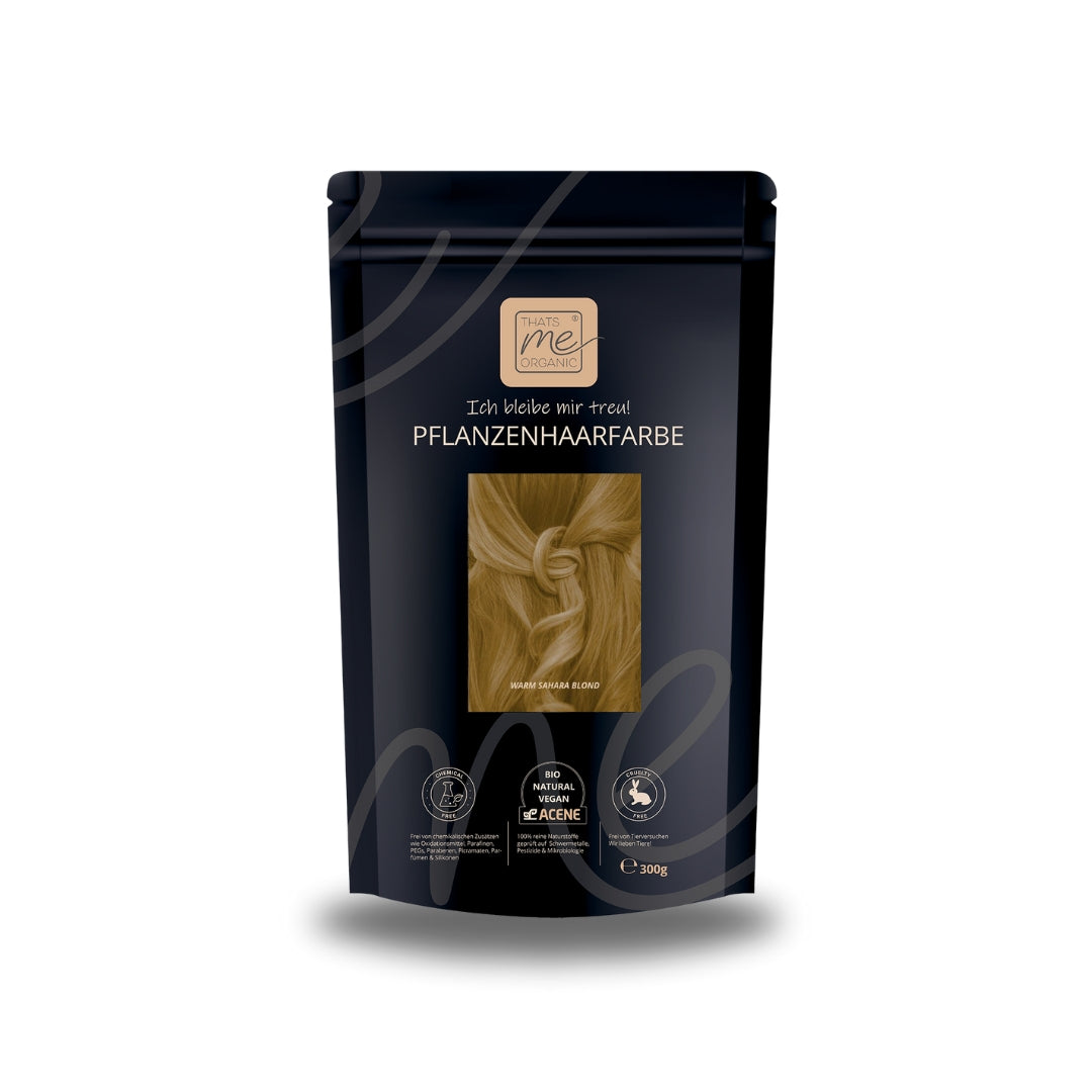 Limited Edition 300g Profi-Pflanzenhaarfarbe warmes Sahara-Blond "warm sahara blond"