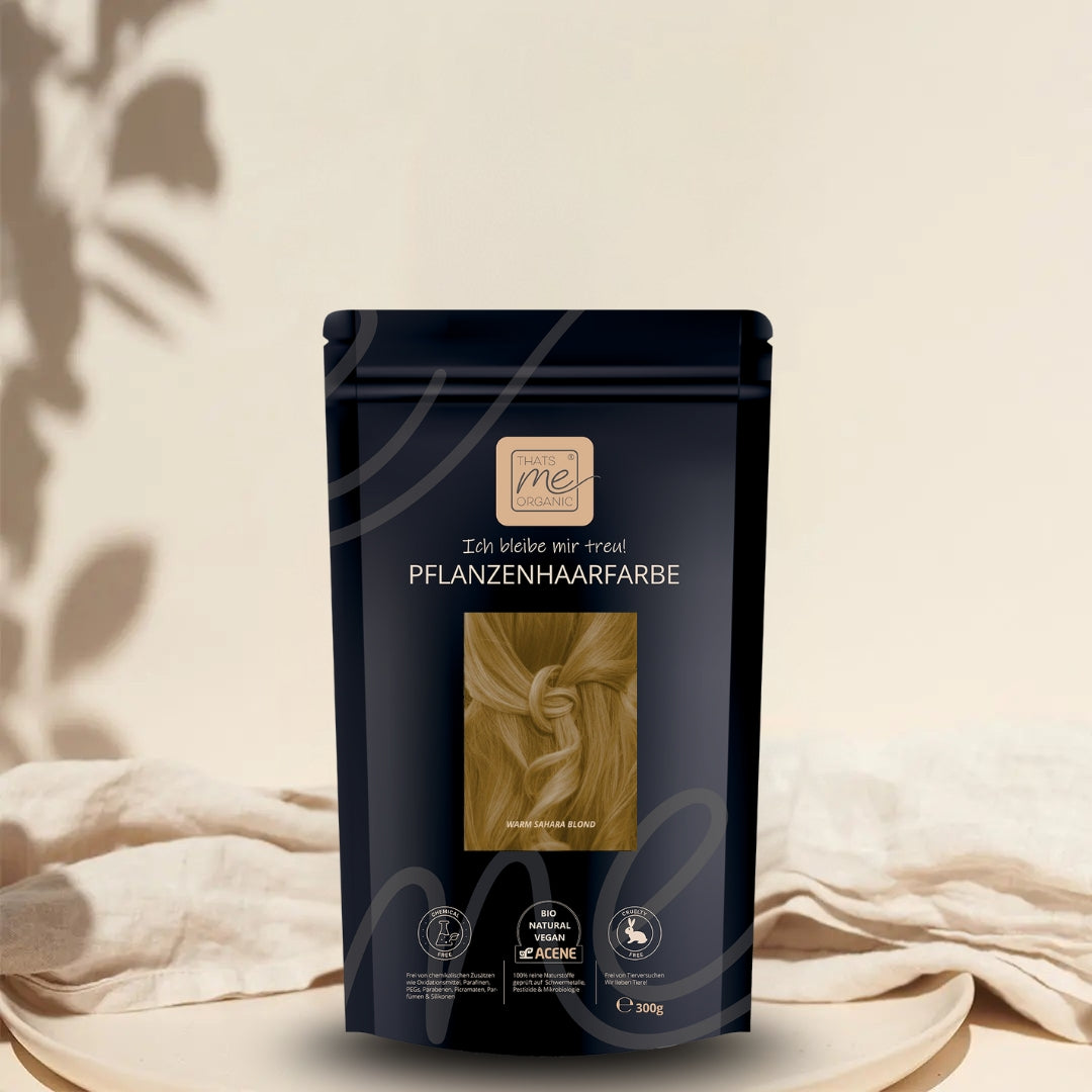 Limited Edition 300g Profi-Pflanzenhaarfarbe warmes Sahara-Blond "warm sahara blond"