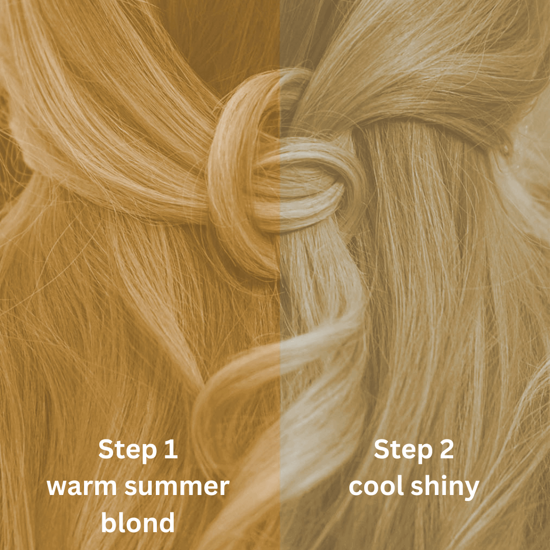 Profi-Pflanzenhaarfarbe SET kühles Summer-Blond "cool summer blond in 2-Steps"