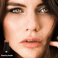 3-in-1 Naturkosmetik Stick in Peachy Nude als Rouge, Lippenstift und Lidschatten – natürlicher Nude Look im Gesicht