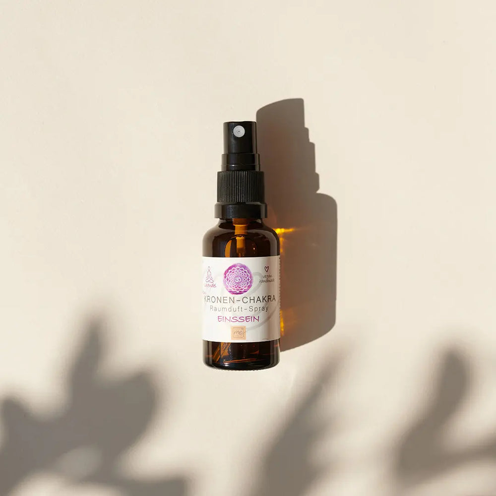 Bio-KRONEN-CHAKRA Aromatherapie Aura-, Raumduft-, Yoga- & Meditationsspray EINSSEIN (violett)