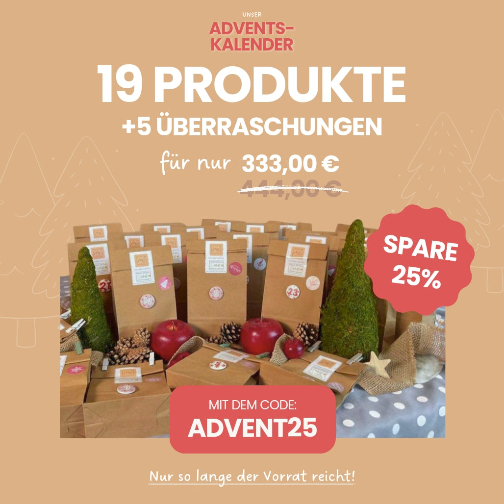 Ab jetzt vorbestellbar: Der Thats me organic Adventskalender - 24 tolle Überraschungen ♥ begrenzte Stückzahl