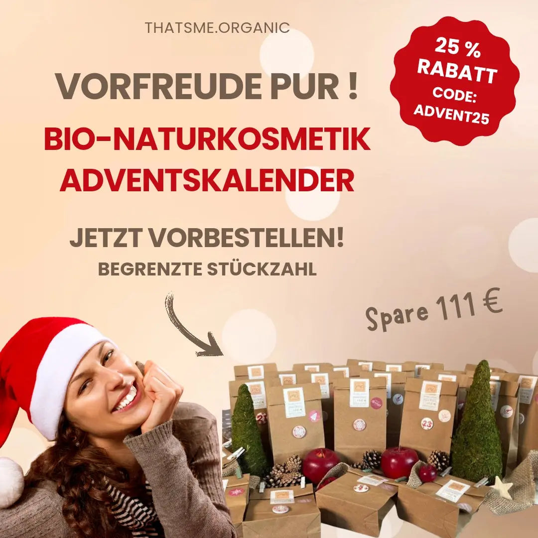 Ab jetzt vorbestellbar: Der Thats me organic Adventskalender - 24 tolle Überraschungen ♥ begrenzte Stückzahl