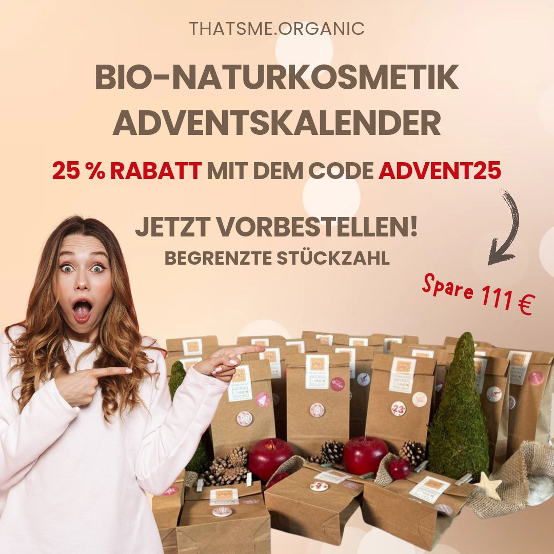 Ab jetzt vorbestellbar: Der Thats me organic Adventskalender - 24 tolle Überraschungen ♥ begrenzte Stückzahl