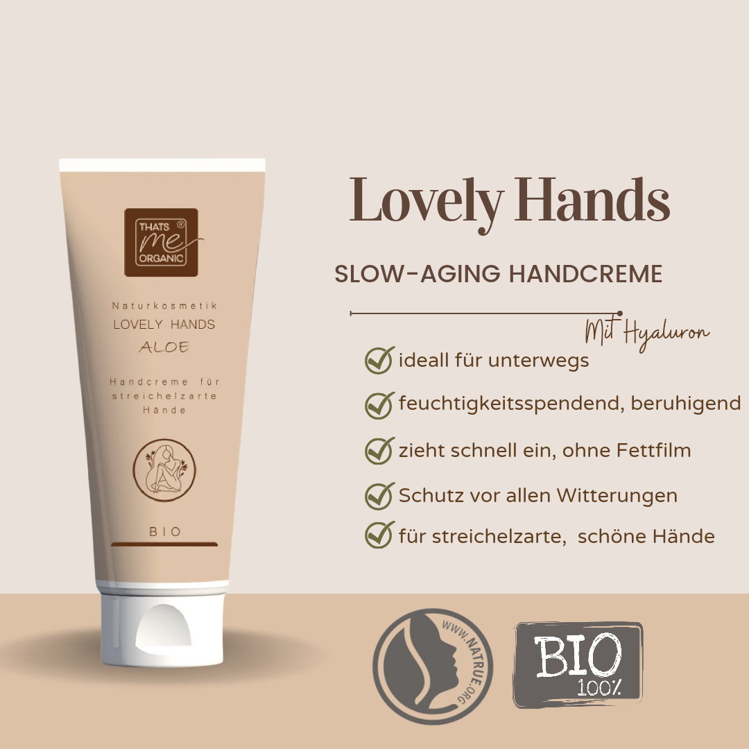 Lovely Hands - Slow-Aging Handcreme für streichelzarte Hände Bio-Naturkosmetik 75ml