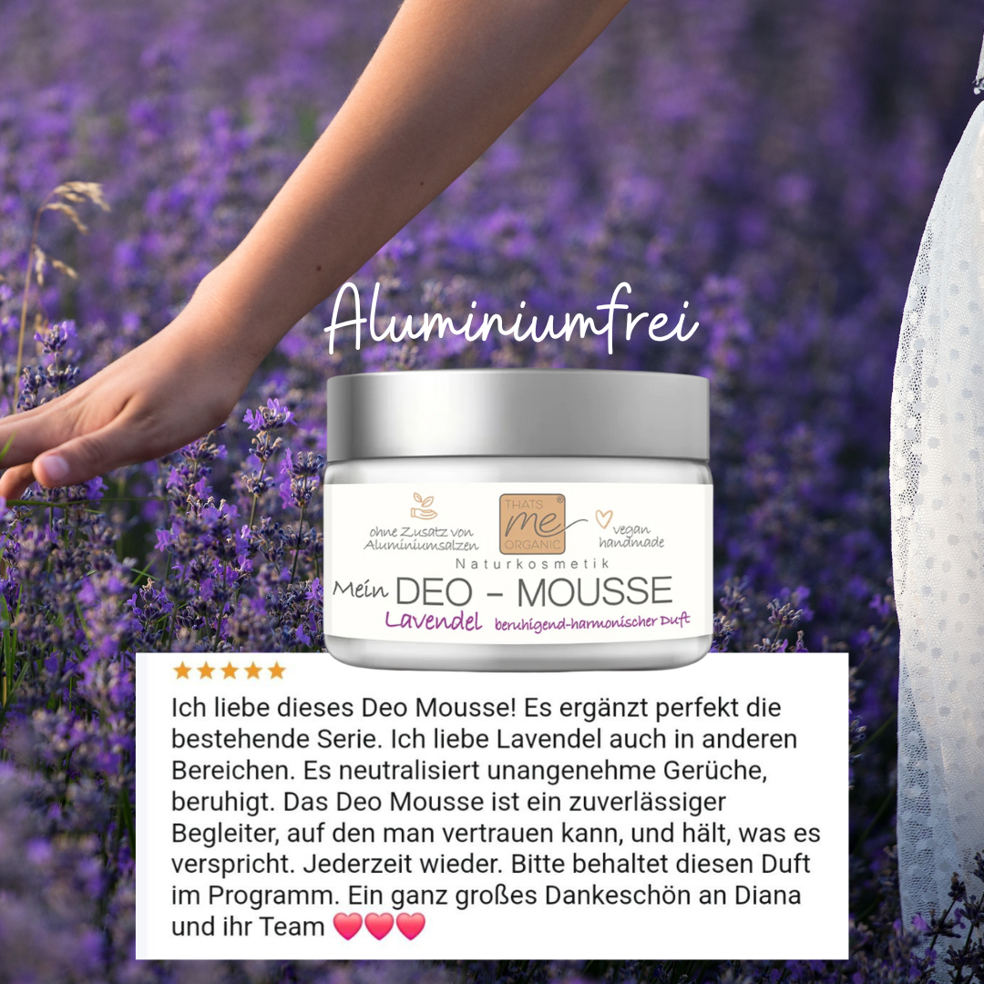 Deodorant Mousse Lavender - Deodorant like cream without aluminum natural cosmetics 50ml