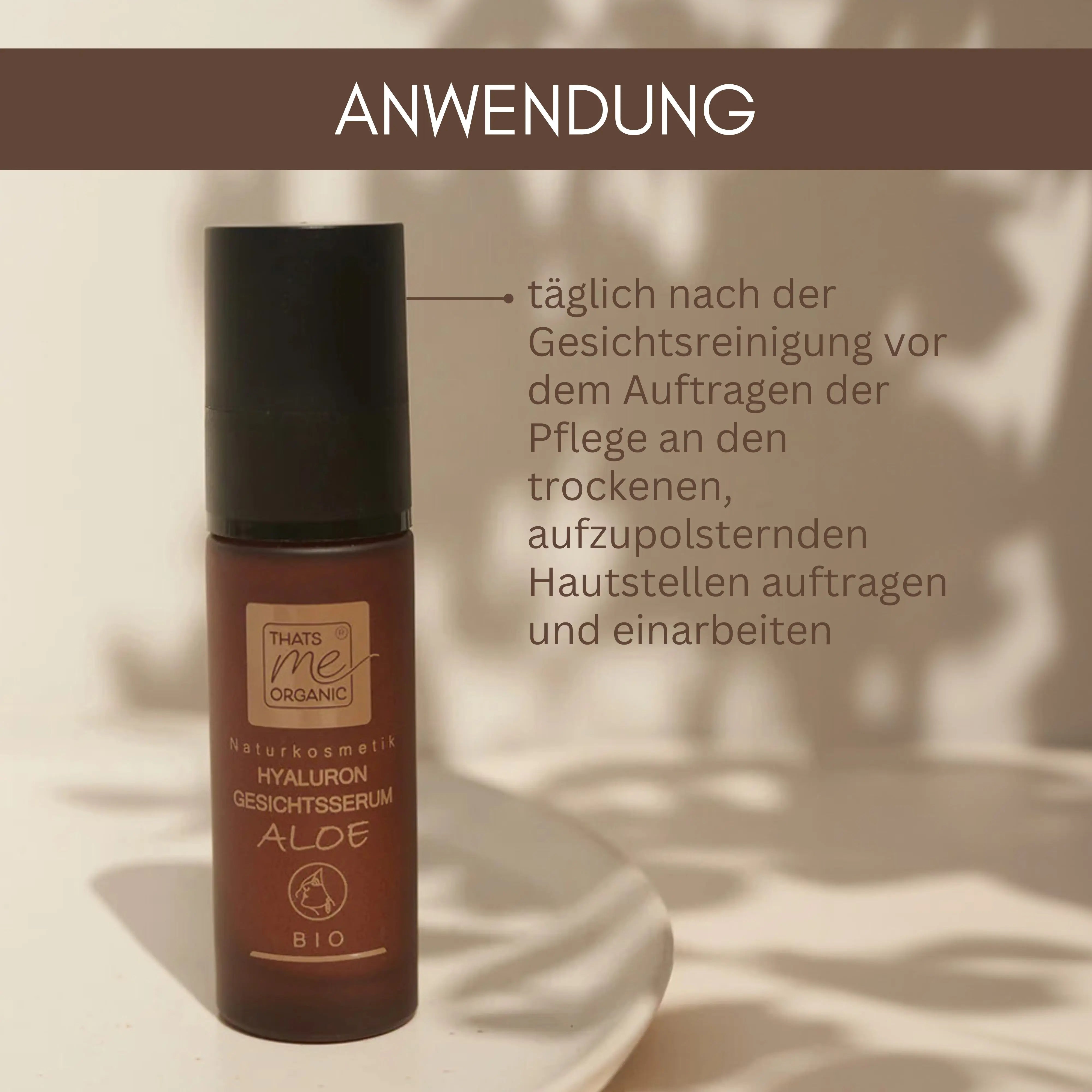 BIO-Hyaluron-Gesichtsserum Aloe - Anti Aging - glättend + straffend 30ml vegan