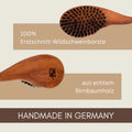 Profi-Haarbürste Tropfenform "Die Außergewöhnliche" aus Birnbaumholz & Wildschweinborste