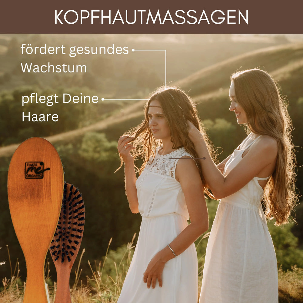 Spar Set Profi-Haarbürste Klassikform "Die Bewährte" + Bürstenreiniger + Pflegeshampoo