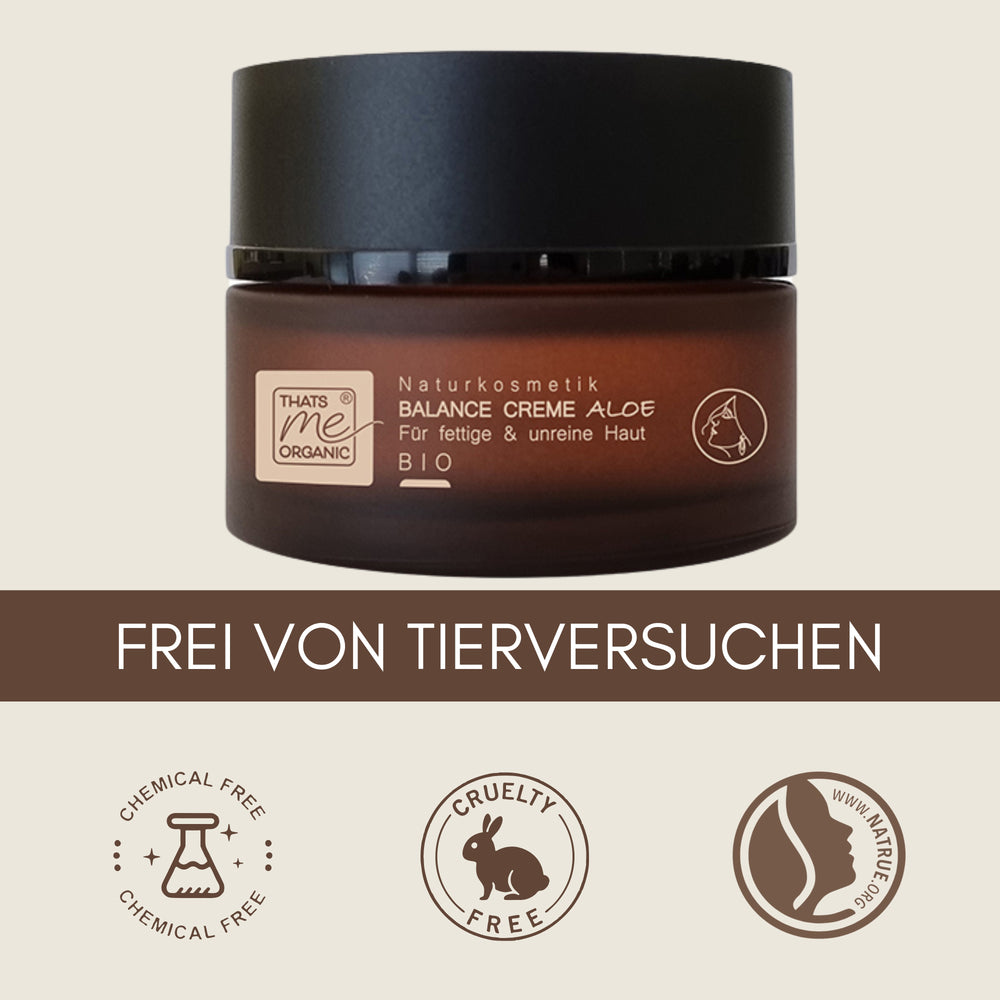 BIO-BALANCE-CREME Aloe für fettige + unreine +glänzende Haut 50ml Naturkosmetik