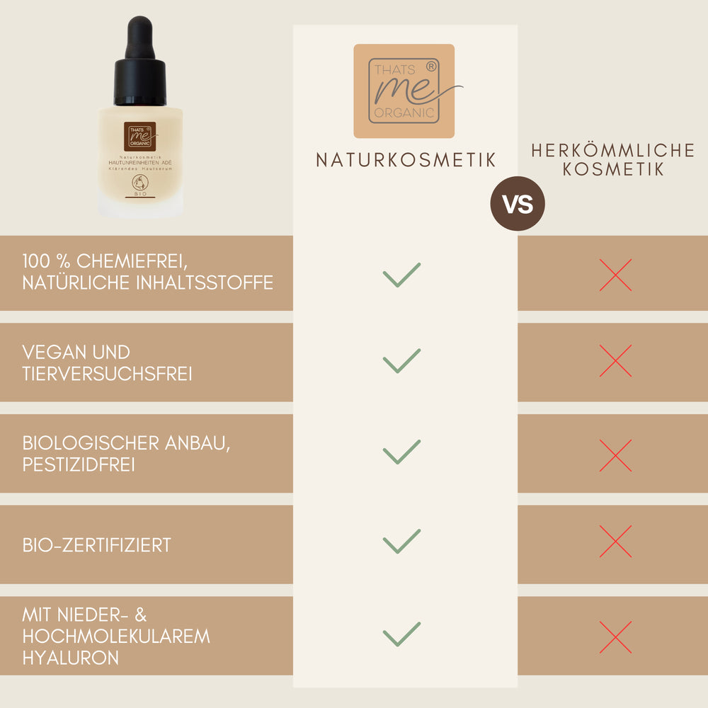 BIO-HAUTUNREINHEITEN ADÉ - Klärendes Hautserum mit Hyaluron 15ml Naturkosmetik