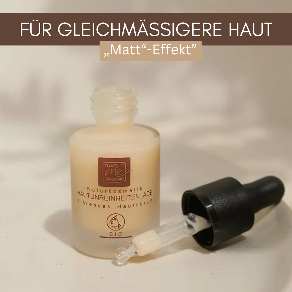 BIO-HAUTUNREINHEITEN ADÉ - Klärendes Hautserum mit Hyaluron 15ml Naturkosmetik