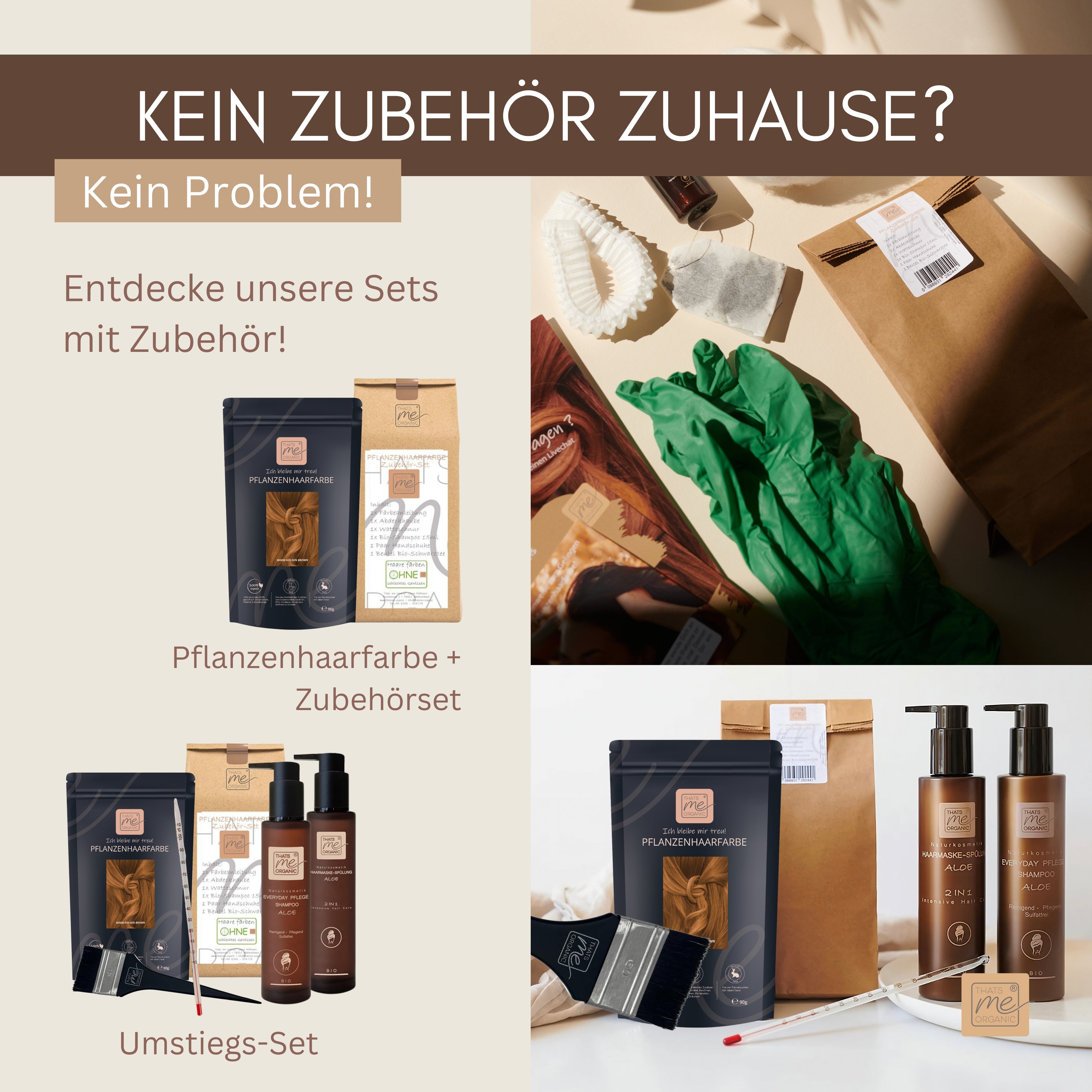 Pflanzenhaarfarbe Umstieg Komplett Set (5 teilig) inkl. 1x Pflanzenhaarfarbe GESCHENKT (Wert 19,90€) + 12% RABATT