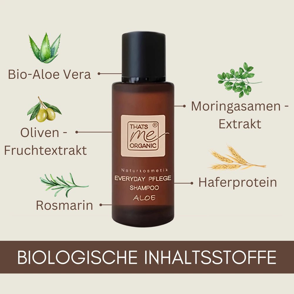 BIO-Pflege-Shampoo "everyday" Aloe 200ml + Applikatorflasche
