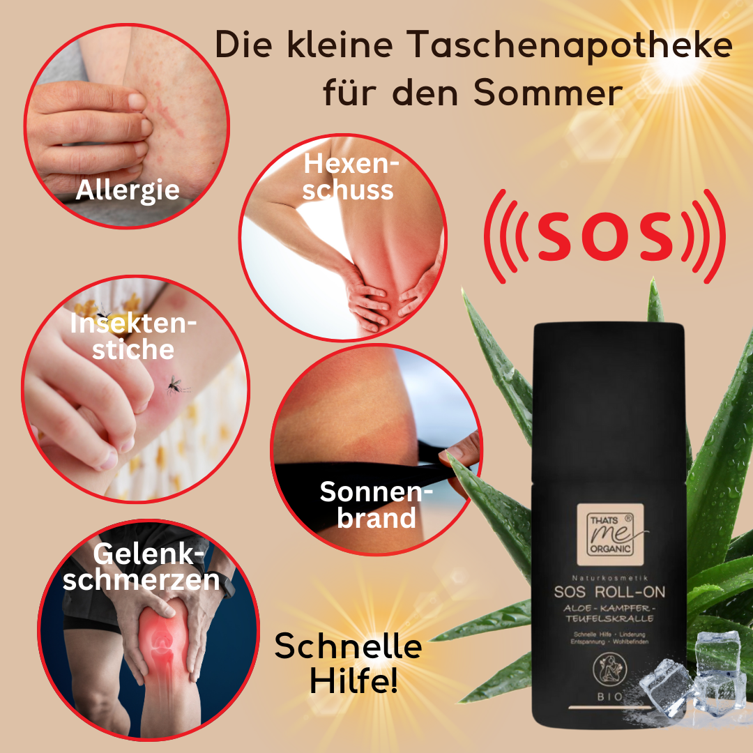 SOS ROLL-ON BIO Aloe - 50ml cosmetici naturali 