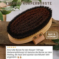 Energie-Körperbürste aus Buchenholz – Trockenbürste für glatte Haut