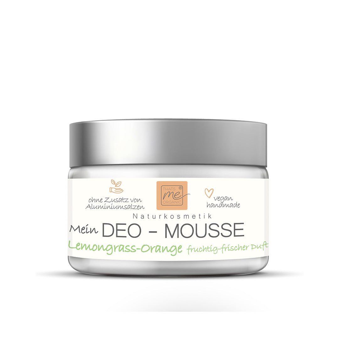 Deodorant Mousse Lemongrass Orange 24h+ Deodorant like cream without aluminum natural cosmetics 50ml 