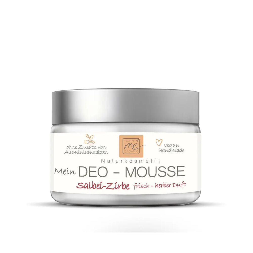 BIO-Deo-Mousse Salbei & Zirbe – Naturkosmetik Deo ohne Aluminium | 50 ml